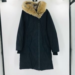 Babaton St. Moritz Parka Down Winter Coat in black Size Large